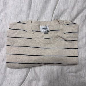 100% cotton stripe sweater